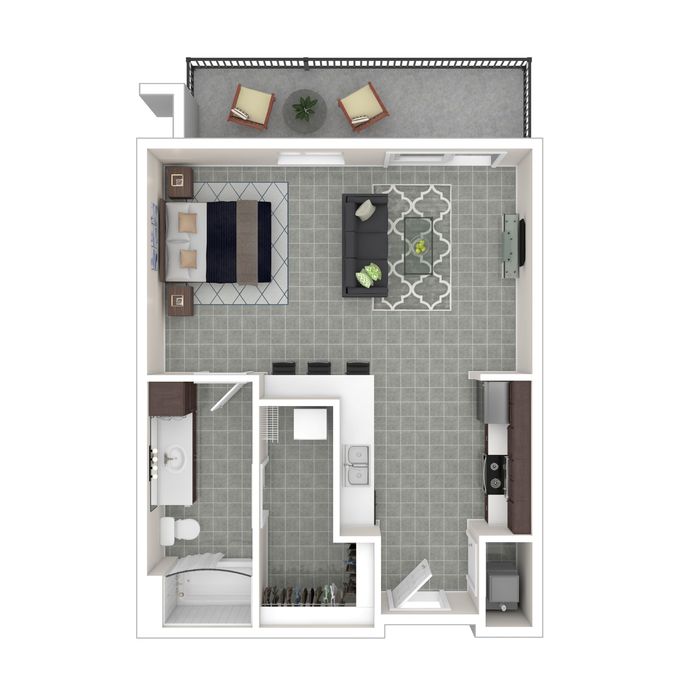 A - Studio Floor Plan Image