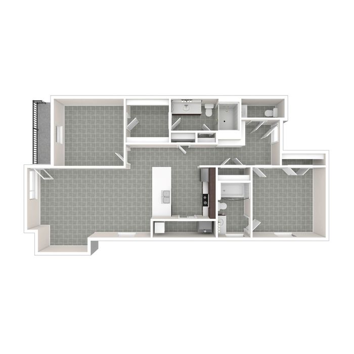 F - 2x2 Floor Plan Image